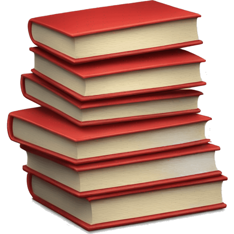 stack of red books emoji