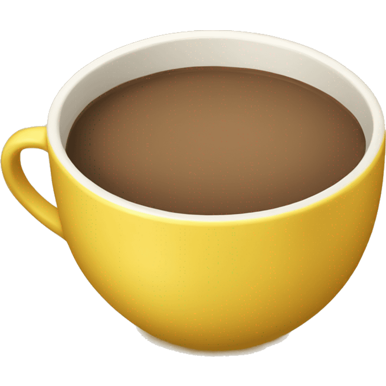 Yellow cup of chailatte emoji