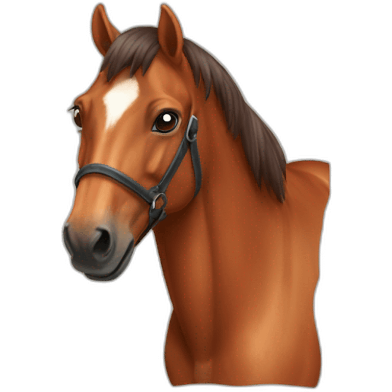 chestnut horse without list emoji