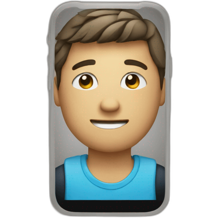 person holding a smartphone emoji