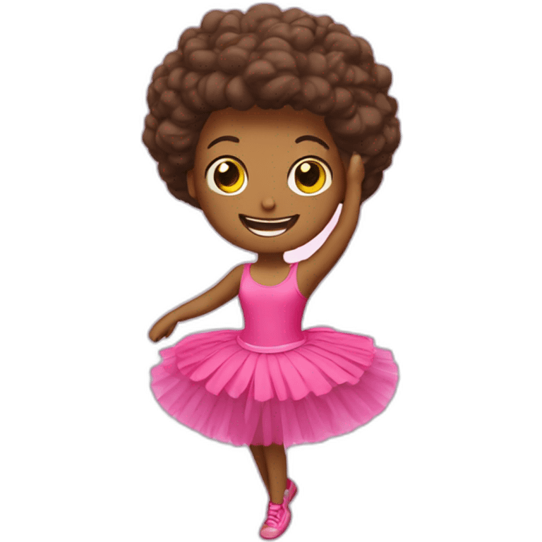 Chat qui danse avec un tutu emoji