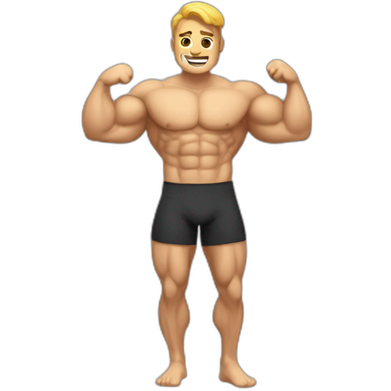 Muscle chatgpt coding guy Mediterranean emoji