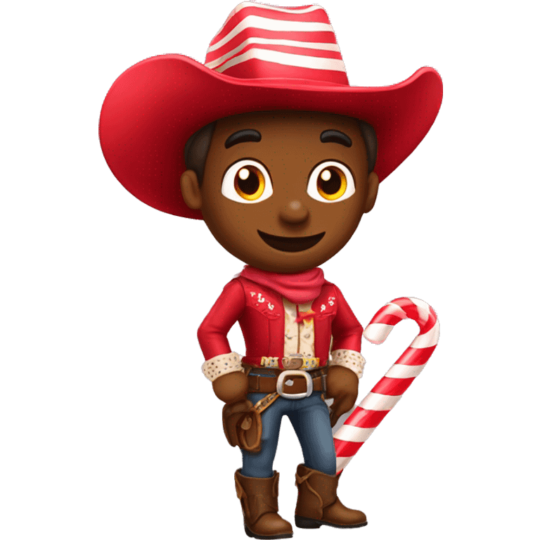 Candy cane cowboy  emoji