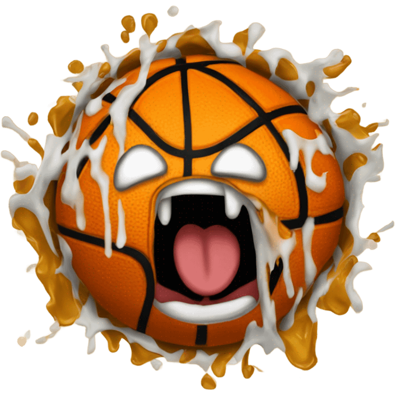 Basketball puked  emoji