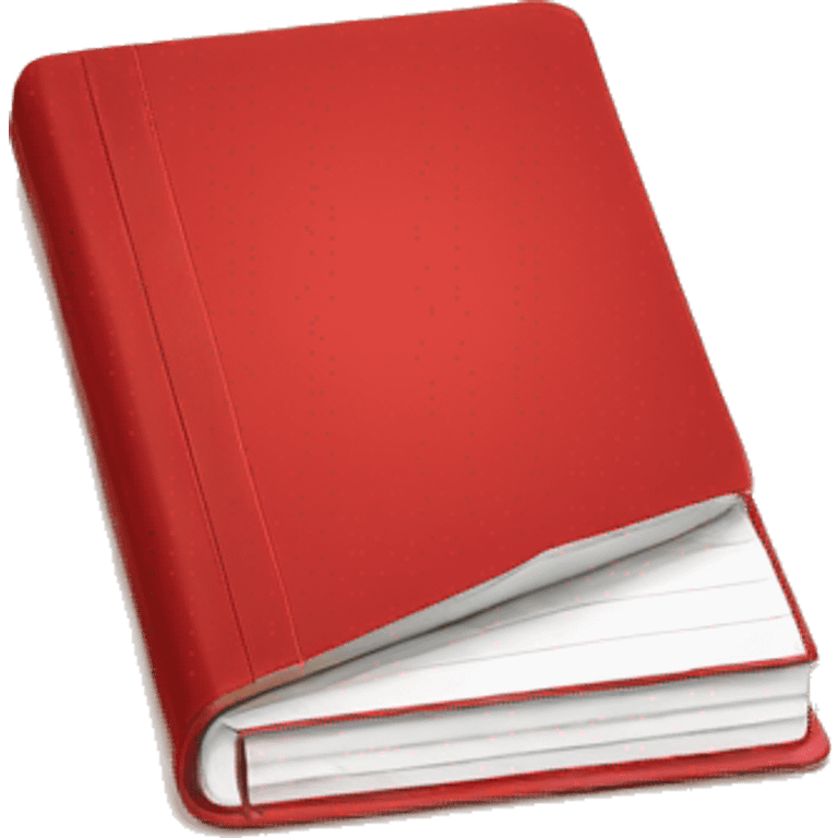 red notebook emoji