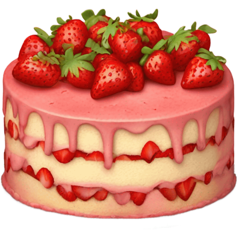 strawberry cake emoji