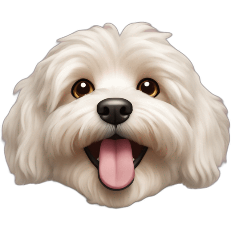 Havanese poodle smiling emoji