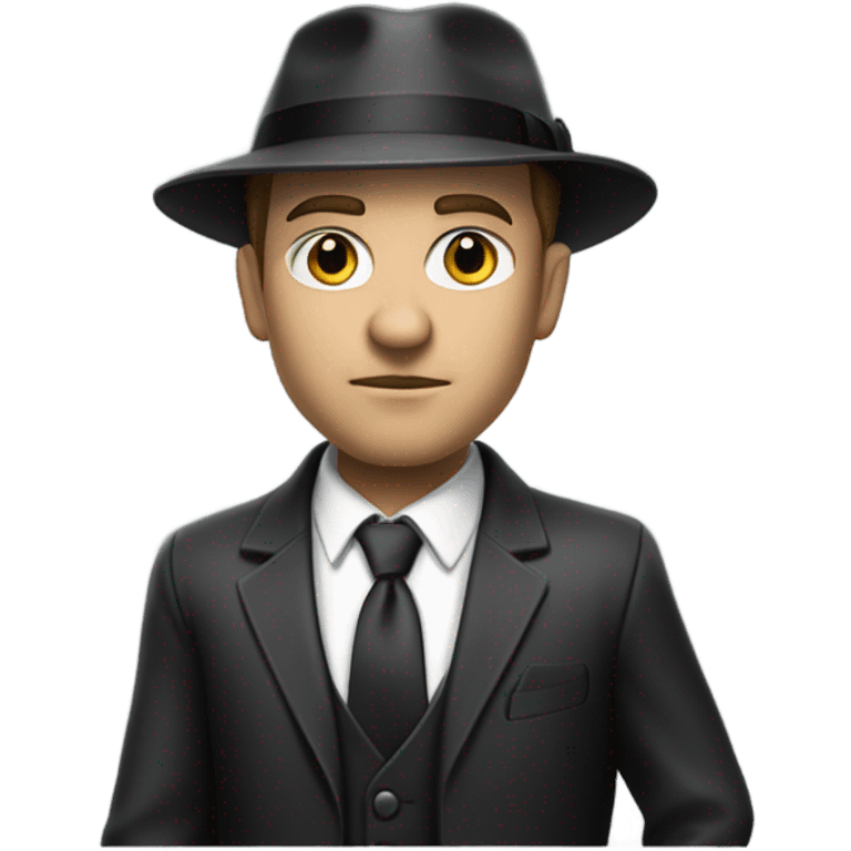 White male gangster emoji