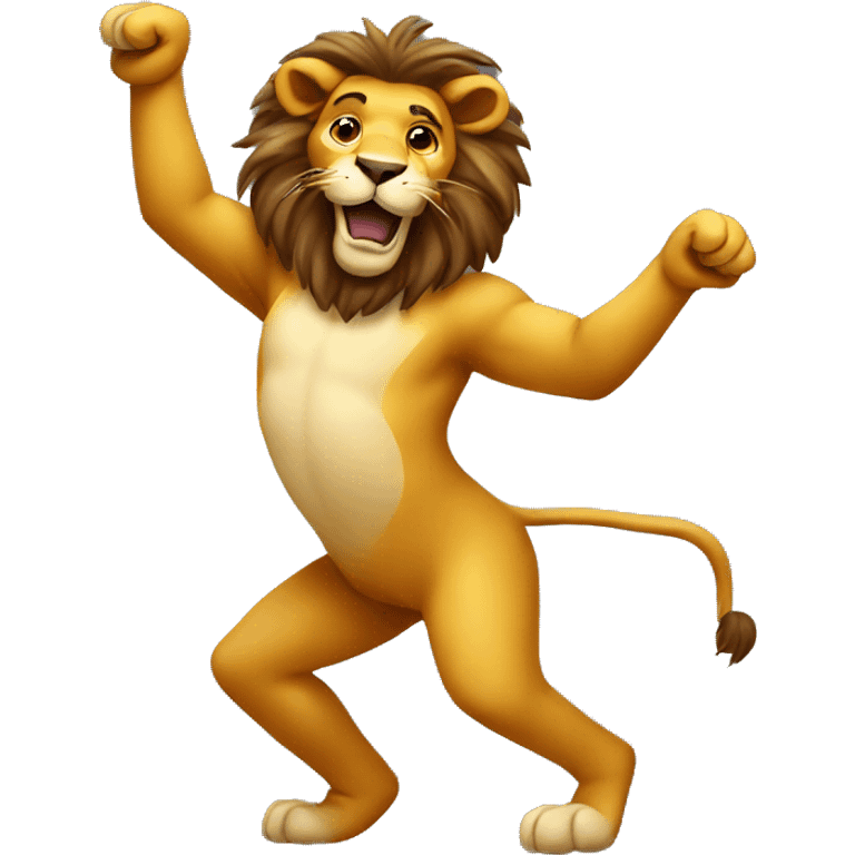 Dancing lion emoji