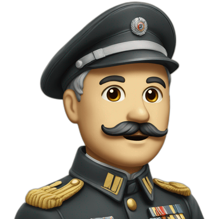 German general 1940 with Chaplin mustach emoji