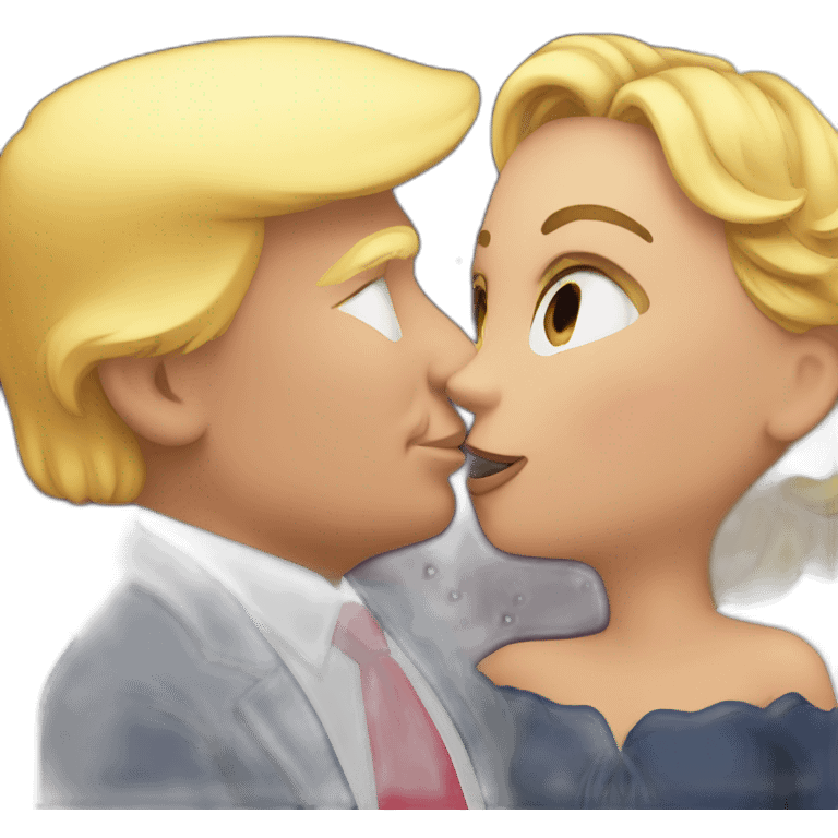 trump kissing his daughter, positivity, inclusiveness emoji