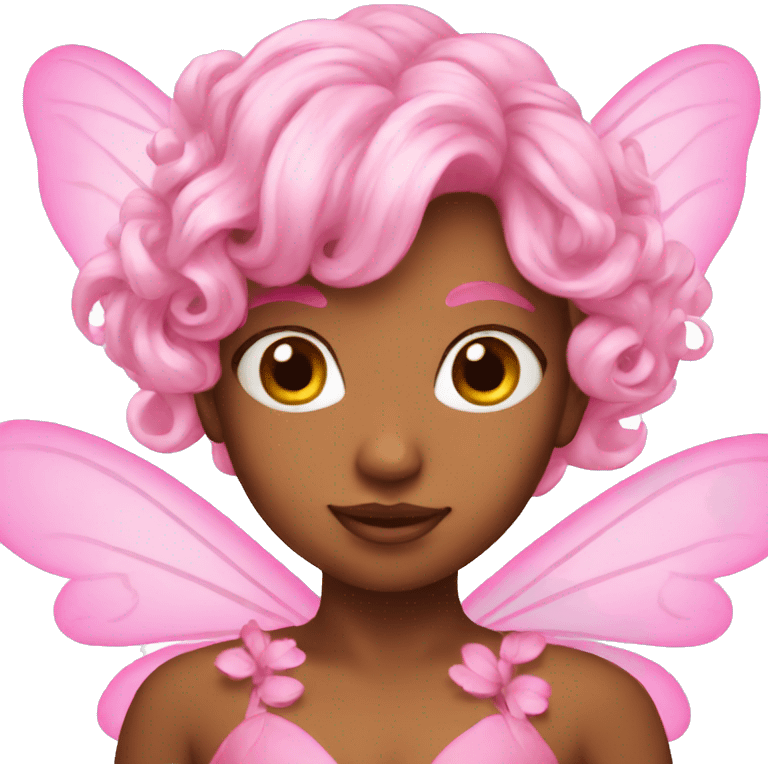 Pink fairy emoji