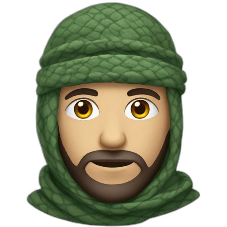 A man wearing a shemagh  emoji