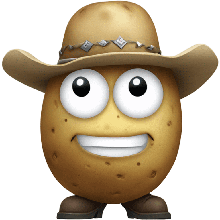 Cowboy potato emoji