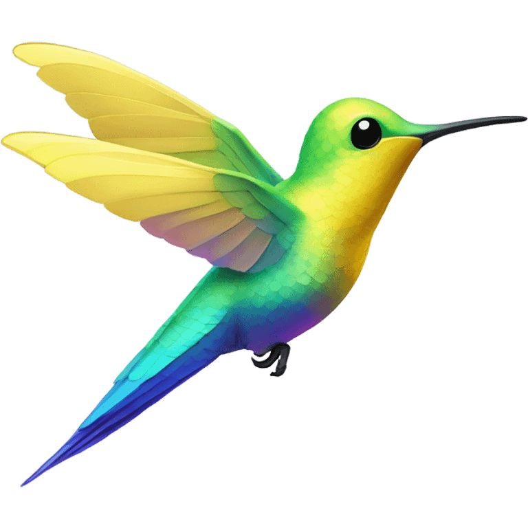 A Yellow colibri emoji