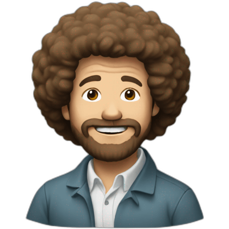 bob ross painting emoji