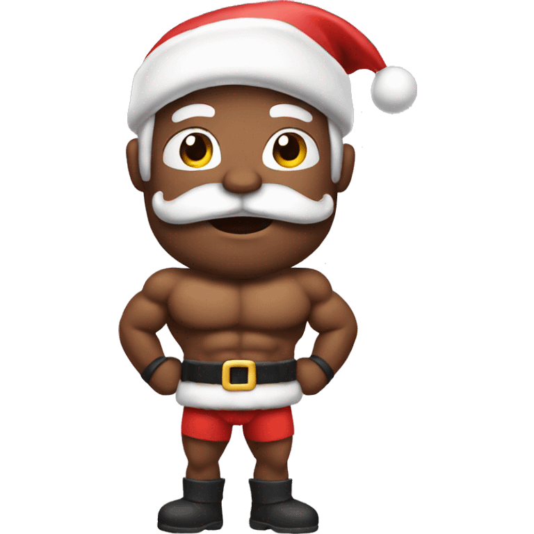 Santa with muscles emoji