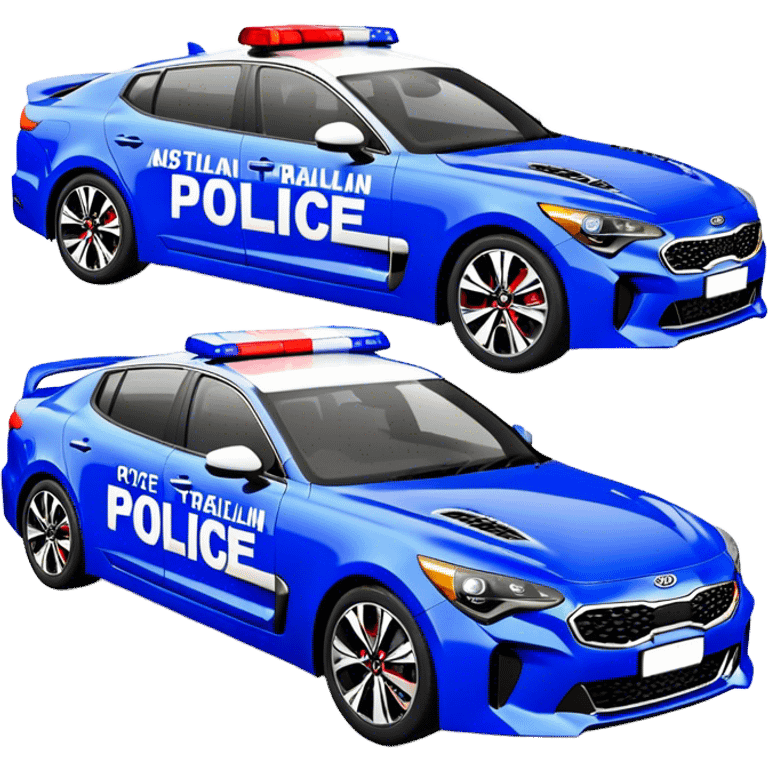 Kia Stinger - Australian Police car (Model Year:2020) (Iconic Australian police colours) emoji