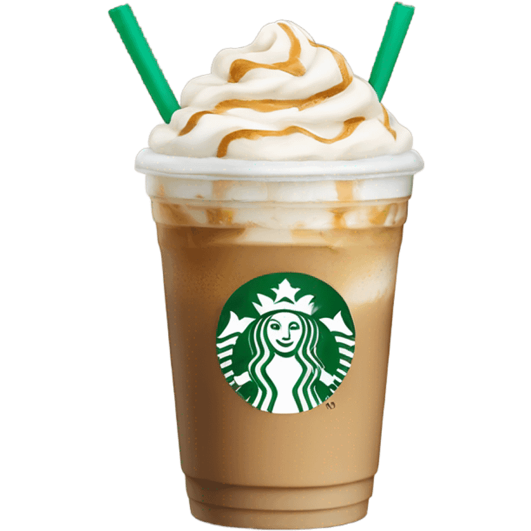 Starbucks Iced Vanilla Latte  emoji