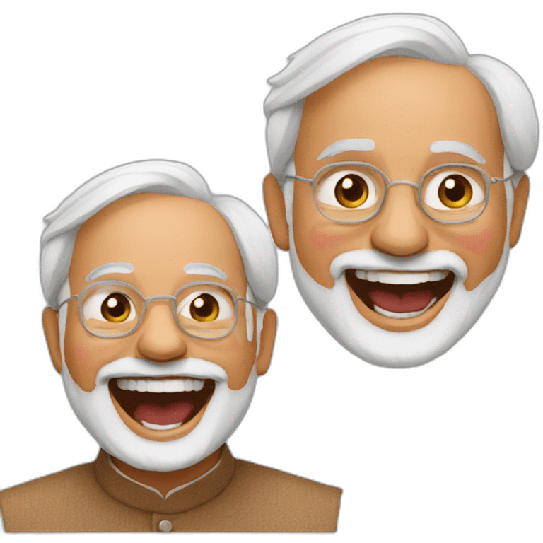 laughing narendra modi emoji