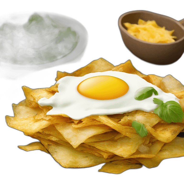 Plato de Chilaquiles verdes emoji