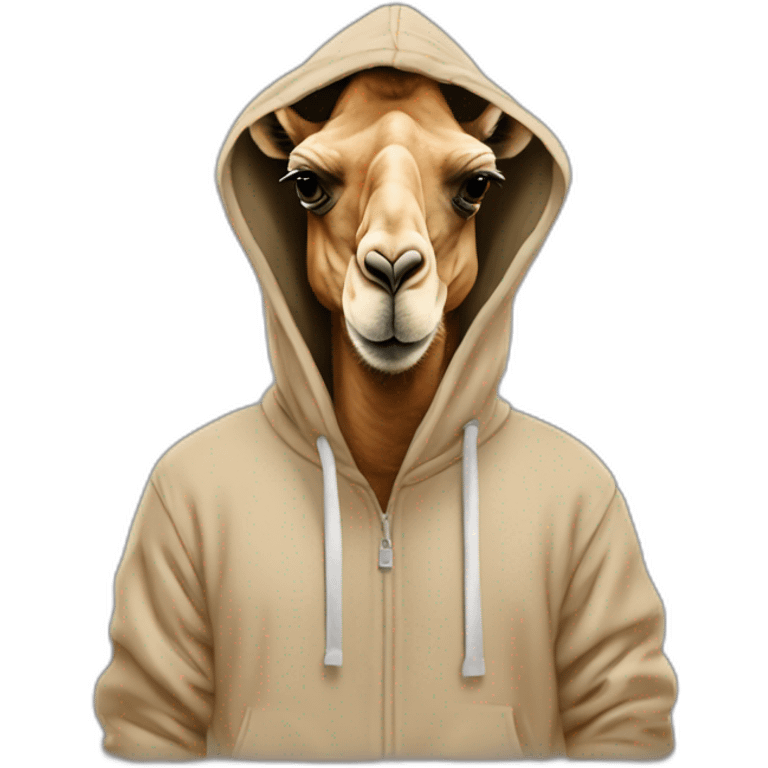 Camel wearing a hoodie with ‘Alexander’ on that hoodie emoji