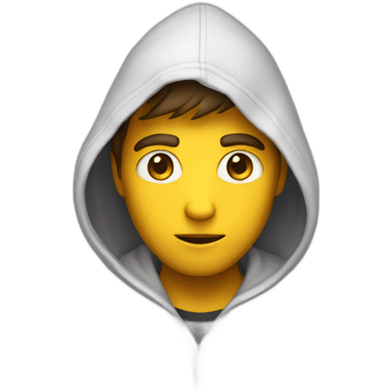 A mystery guy in hoodie emoji