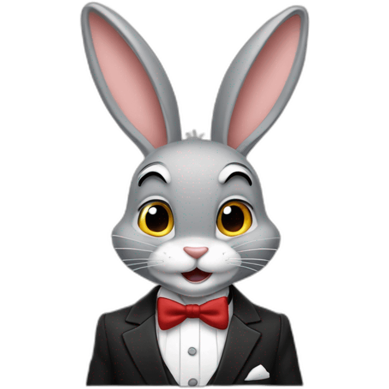 bugs bunny in a tuxedo emoji