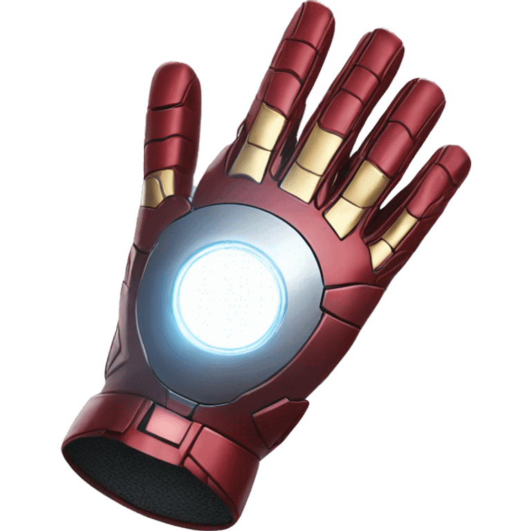 iron man glove pointed like a plane emoji