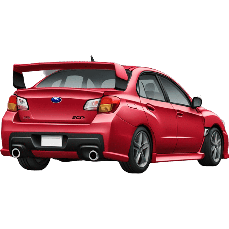 Crimson Subaru Impreza WRX emoji