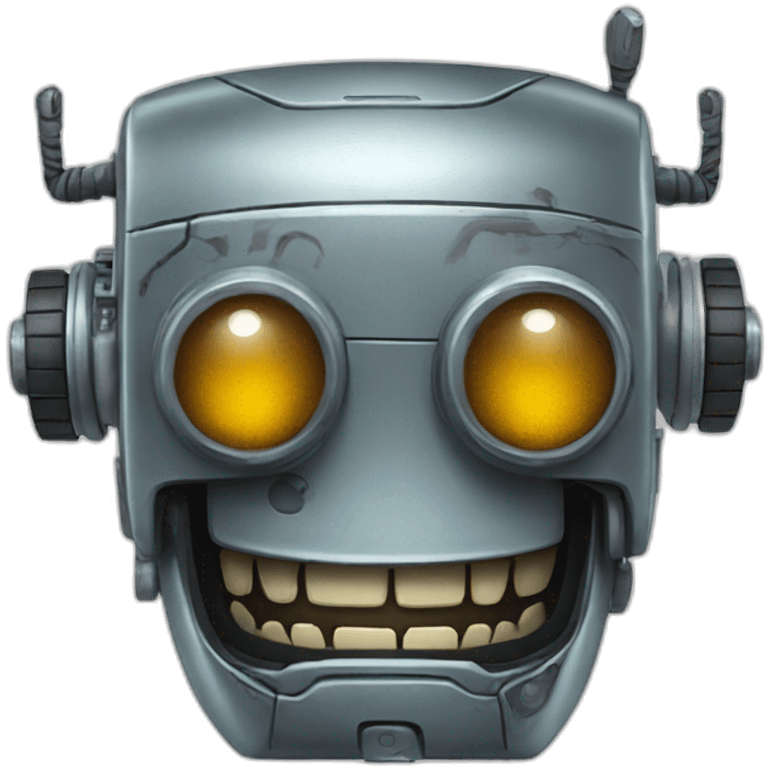 crazy robot emoji