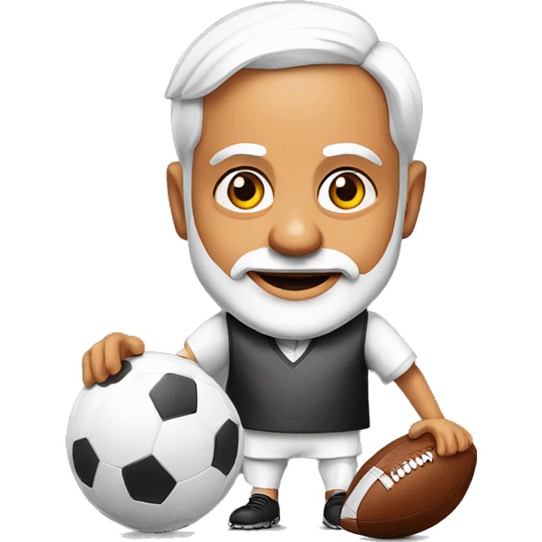 Narendra Modi playing football emoji