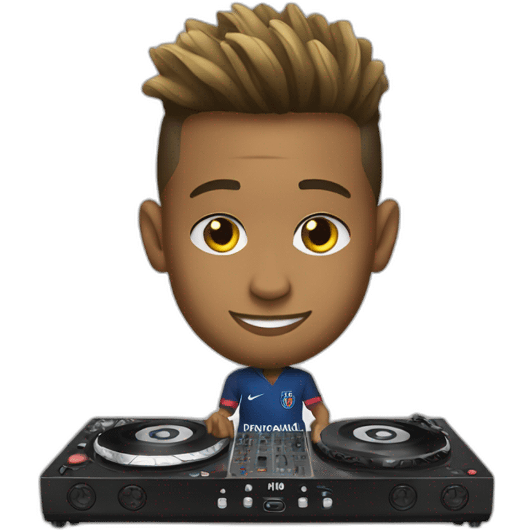 neymar playing dj emoji