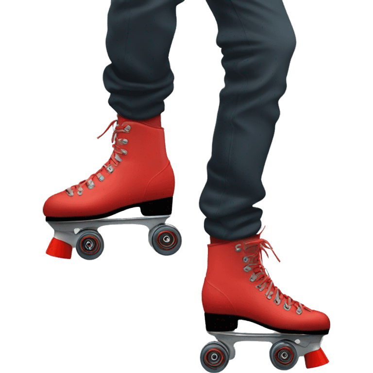 Red Von merlin rollerskate emoji