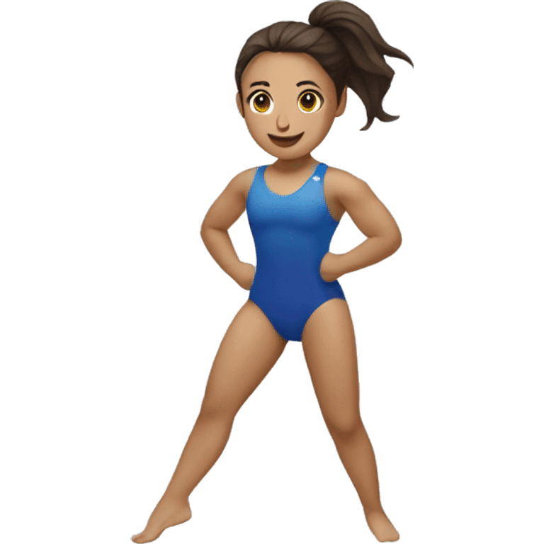 Una gimnasta rítmica  emoji