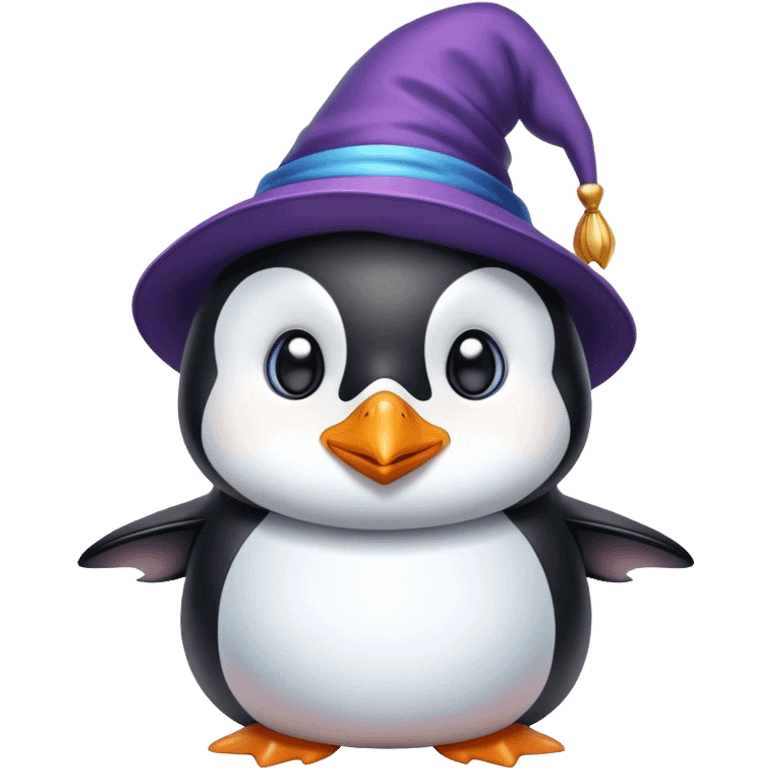 Penguin Wizard emoji