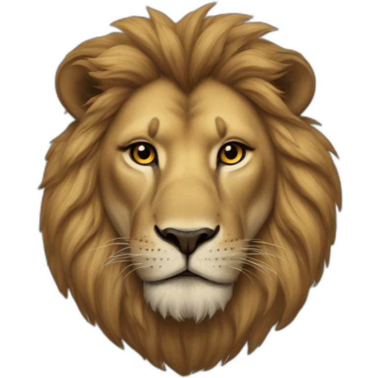 lion portrait emoji