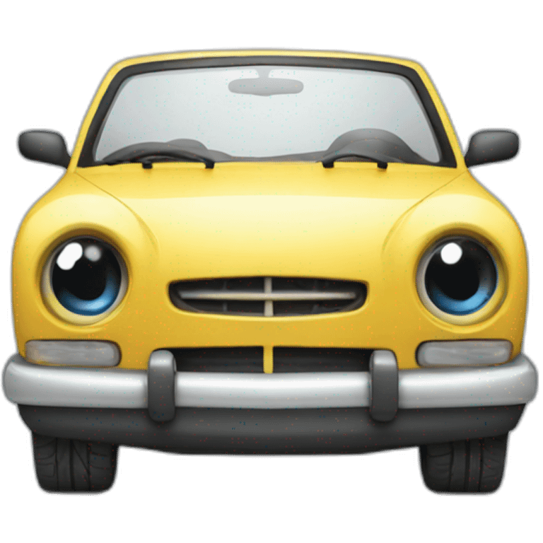 car with eyes emoji