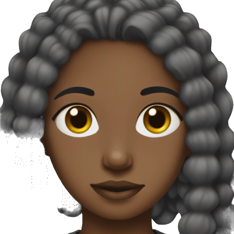 Clean black girl aesthetic emoji