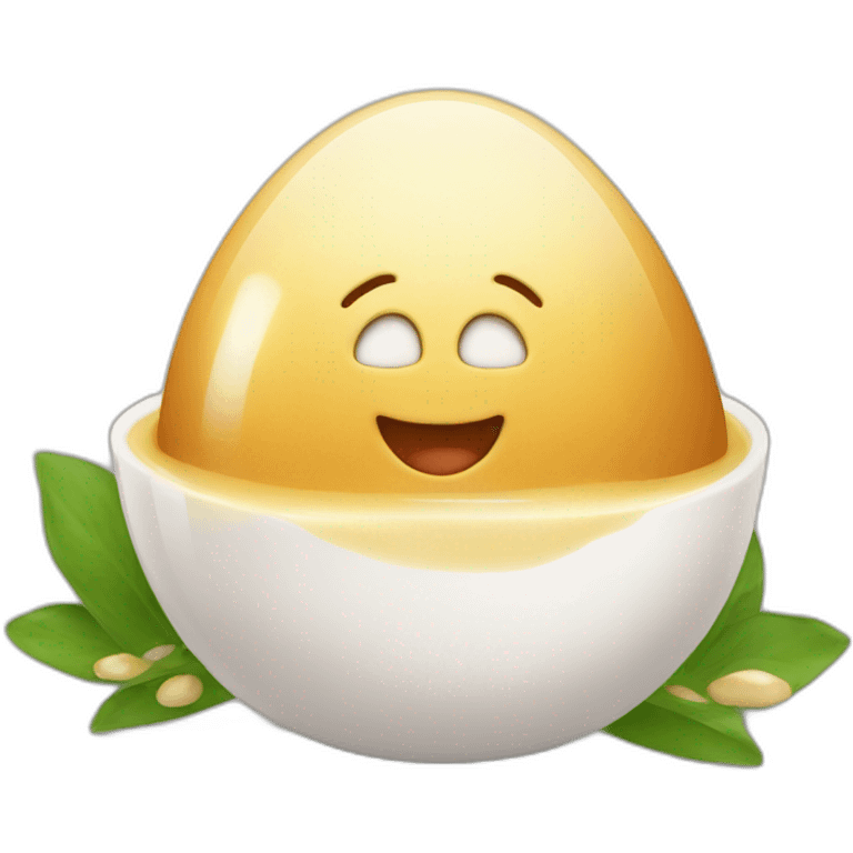 Des œufs au lait emoji