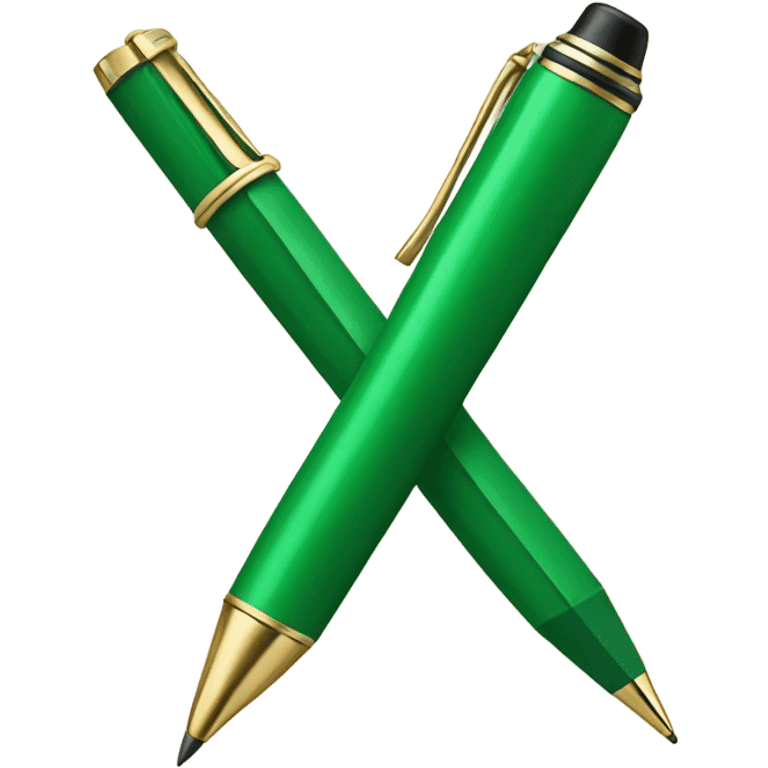 a green pen emoji