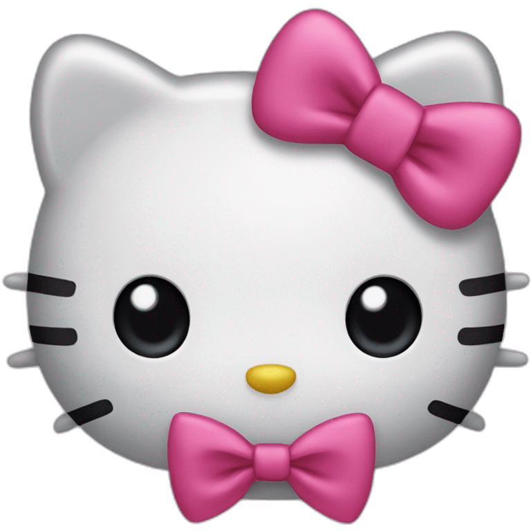 Hello kitty with two bow tie emoji