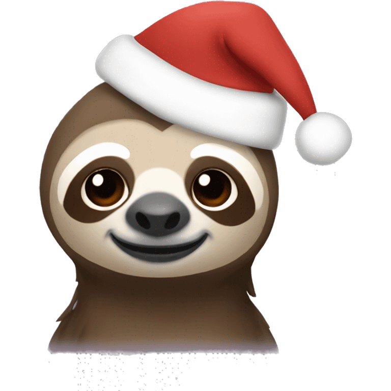 Christmas sloth emoji