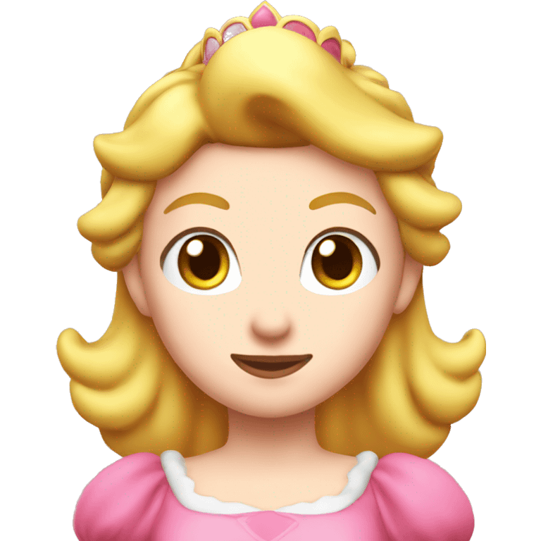 Princess peach head  emoji