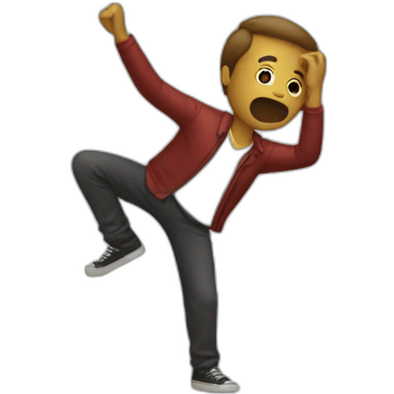 homme qui dab emoji