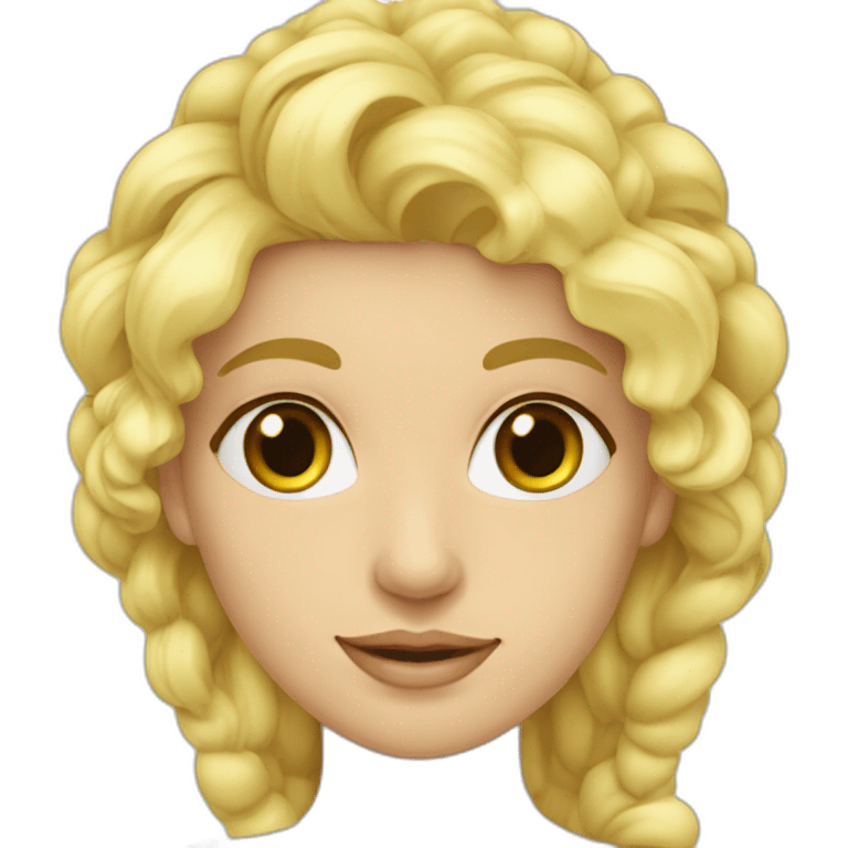 Blondynka w okularach z kotem emoji