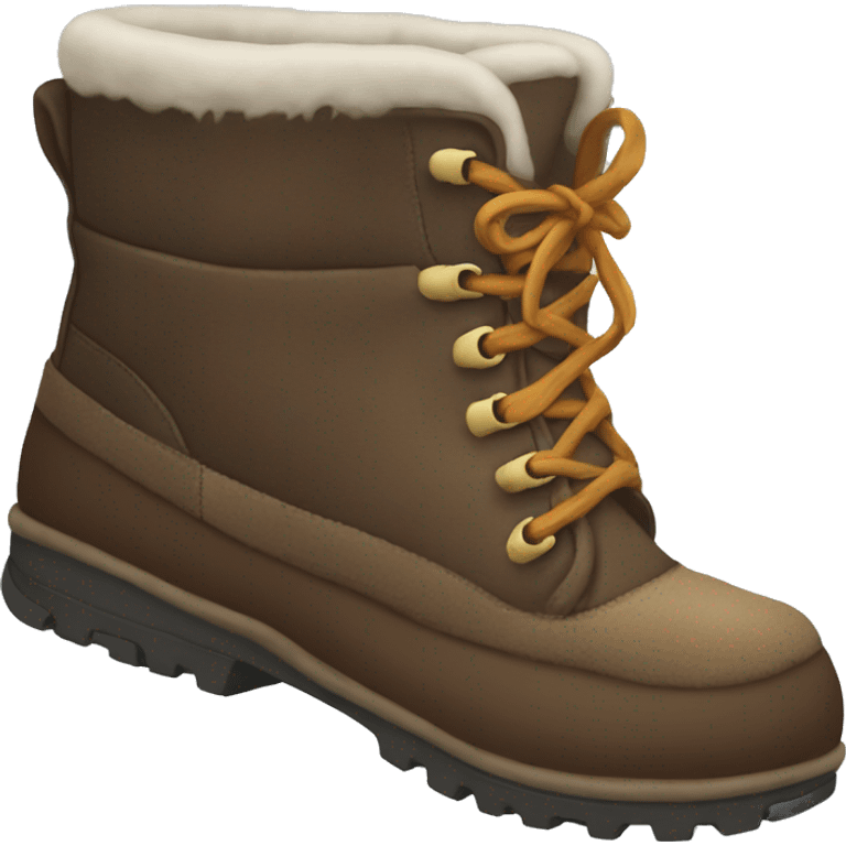 a pair of warm winter boots emoji