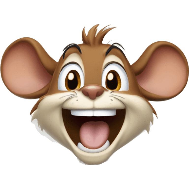 mouse monty jack from chip 'n' dale, laughing emoji