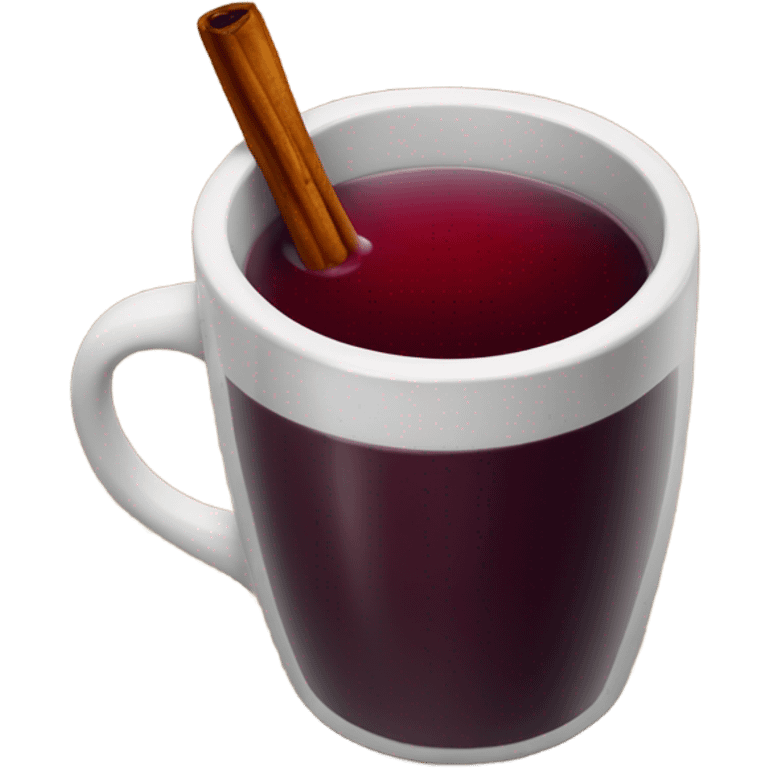 Mulled wine in a mug emoji