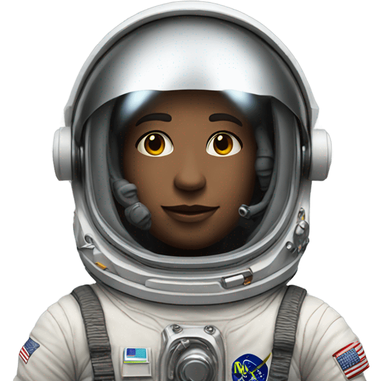 realistic portrait of astronaut emoji